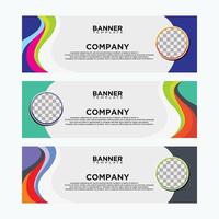 Abstract wavy background for banner design template vector