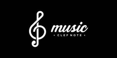 Illustration Clef Note Music Musical Key Tune Symphony Quaver Tone Treble Vector Logo Design