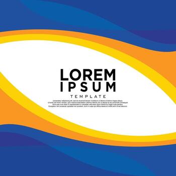 plantilla de diseño de vector de fondo geométrico ondulado abstracto