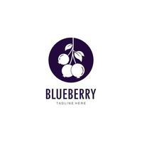 Blueberry logo vector template