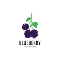 Blueberry logo vector template