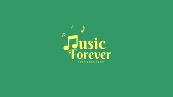 Music Forever Logo -Vector vector