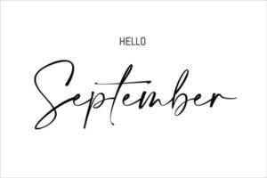 typography design with september 2022 month festival concept vector