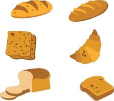 delicious bread, with a seductive yellow color that is perfect for a bakery symbol vector