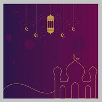 Eid Al Adha Social Media Creative Background Design Template vector