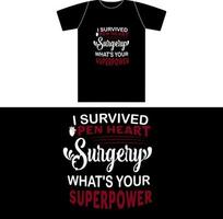 I Survived Open Heart Surgery Superpower vector