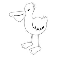 Albatross hand drawn doodle vector