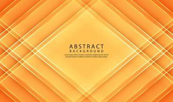 3D orange geometric abstract background overlap layer on bright space with line cut texture effect. Graphic design element elegant style concept for banner flyer, card, brochure cover, or landing page vector