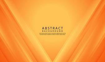 3D orange geometric abstract background overlap layer on bright space with line cut texture effect. Graphic design element elegant style concept for banner flyer, card, brochure cover, or landing page vector