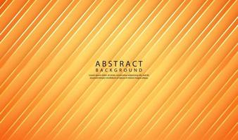 3D orange geometric abstract background overlap layer on bright space with line cut texture effect. Graphic design element elegant style concept for banner flyer, card, brochure cover, or landing page vector