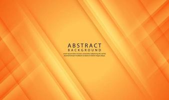 3D orange geometric abstract background overlap layer on bright space with line cut texture effect. Graphic design element elegant style concept for banner flyer, card, brochure cover, or landing page vector