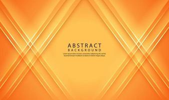 3D orange geometric abstract background overlap layer on bright space with line cut texture effect. Graphic design element elegant style concept for banner flyer, card, brochure cover, or landing page vector