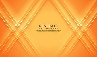 3D orange geometric abstract background overlap layer on bright space with line cut texture effect. Graphic design element elegant style concept for banner flyer, card, brochure cover, or landing page vector