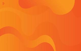 Abstract colorful orange wave background vector