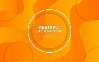 Abstract liquid orange background vector