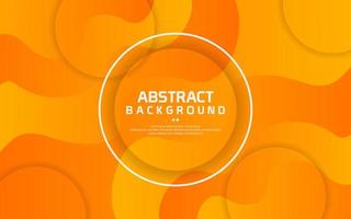 Abstract liquid orange background vector