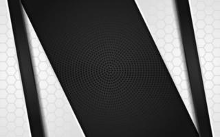 Abstract Black and white background with dark metal texture. modern luxury background vector