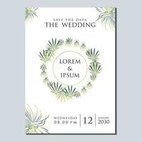 wedding invitation template free vector