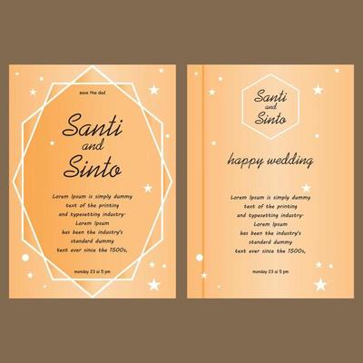 minimal wedding invitation template