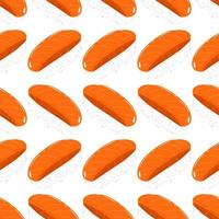 Seamless background with sushi pattern. Japanese food. Wrapping paper pattern. Repeating pattern. Vector. vector