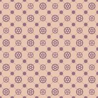 Machine Gear Pattern With Chains As Connections Seamless Vector. vector