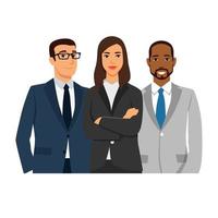 Business people working in office character vector design. people in diversity different suit