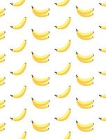 Illustration on theme big colored seamless banana, bright fruit pattern for seal. Fruit pattern consisting of beautiful seamless repeat banana. Simple colorful pattern fruit from seamless banana. vector