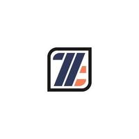 abstract initial letter ZA logo in dark blue and orange color isolated in white background applied for design construction logo also suitable for the brand or company that has initial name ZA or AZ vector