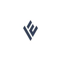 logotipo de letra inicial abstracta le en color azul oscuro aislado en fondo blanco aplicado para el logotipo contable y financiero también adecuado para las marcas o empresas que tienen el nombre inicial le pr el vector