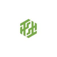 abstract initial letter TT logo in green color isolated in white background applied for newsletter magic logo also suitable for the brands or companies that have initial name T or TT vector