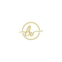 abstract initial letter LR logo in gold color isolated in white background applied for eyelash studio logo also suitable for the brands or companies that have initial name LR or RL vector