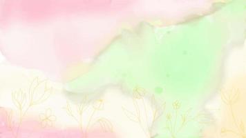 Abstract colorful soft watercolor background vector