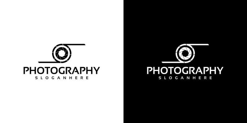 simple camera lens logo design