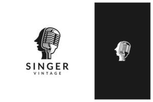 singer, choir logo design vector