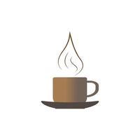 ilustración de diseño de icono de vector de café