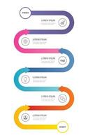 Infographics road timeline with 6 data template. Vector illustration abstract background. Can be used for workflow layout, business step, banner, web design.