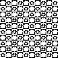 Simple flowers monochrome aesthetic seamless pattern. vector