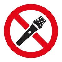 Mute microphone or silent the mobile phone for apps and websites vector