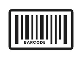 icono de arte de línea un código de barras de inventario comercial o código de barras para aplicaciones y sitios web