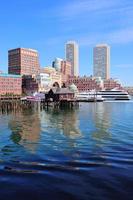 vista de la mañana de boston foto