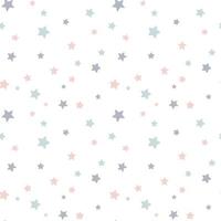 patrón pastel boho con estrellas. plantilla de fondo boho bebé. arte de la pared de la guardería, textil para bebés, papel imprimible, dormitorio. aislado sobre fondo blanco. vector