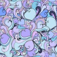 Seamless abstract background with hearts vector