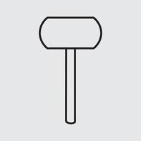 Hammer vector for website symbol icon presentation