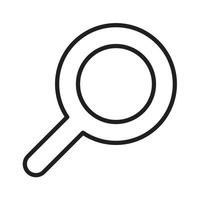 magnifying glass vector icon for website symbol presentation