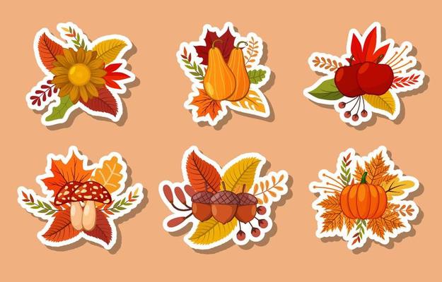 Fall Floral Sticker