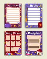 Journal Template Fantasy vector