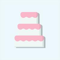 vector de pastel de boda para presentación de icono de símbolo de sitio web