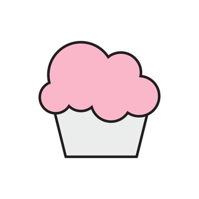 cup cake vector for website symbol icon presentation