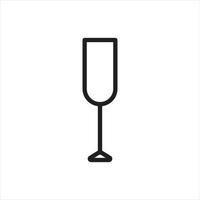 Champagne Glass vector for website symbol icon presentation