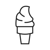 vector de helado para presentación de icono de símbolo de sitio web